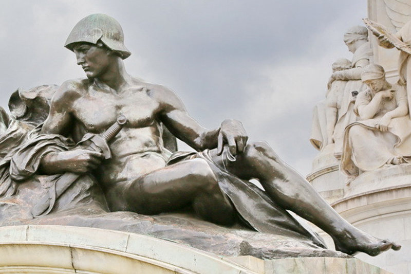 Soldier, Military force, War Bronze statue