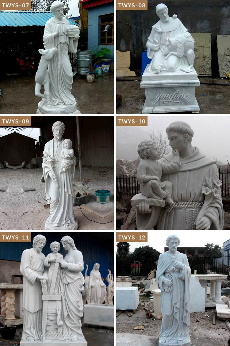 marble sculpture of Saint Anthony and Jesus for Sale