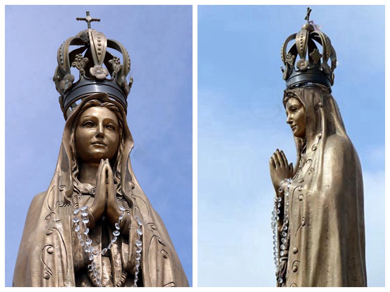 clay model of Our Lady of Fatima Statue-YouFine Sculpture_副本