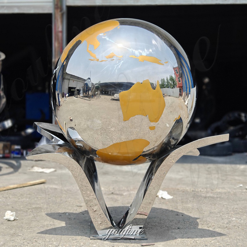 custom garden globe sculpture