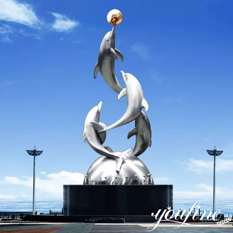 dolphin statues for outdoors -Factory Supplier
