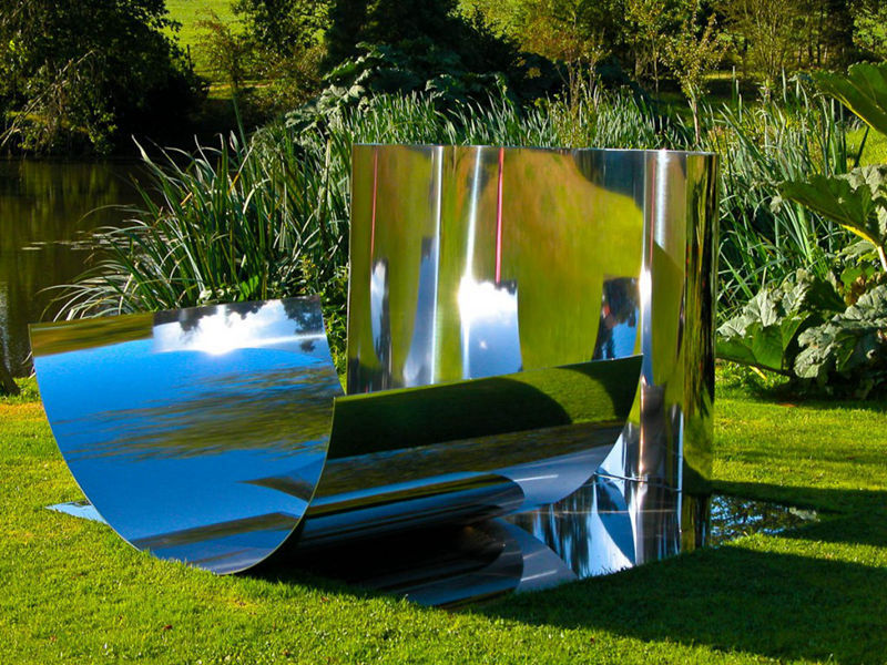 double Cs stainless steel sculpture-YouFine Sculpture