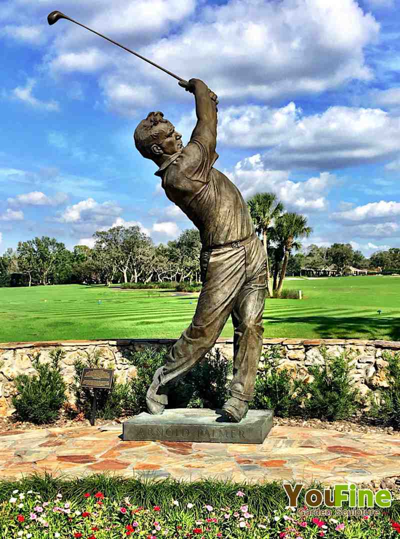 bronze golf statue for sale