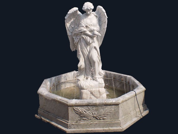 Beautiful white Marble Angel Water Fountain for Garden