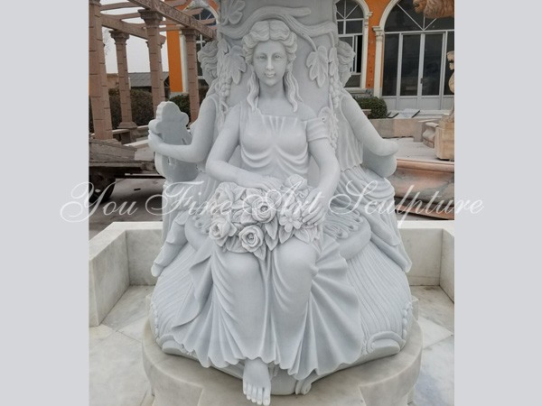 Outdoor garden hand carved marble water fountain sale