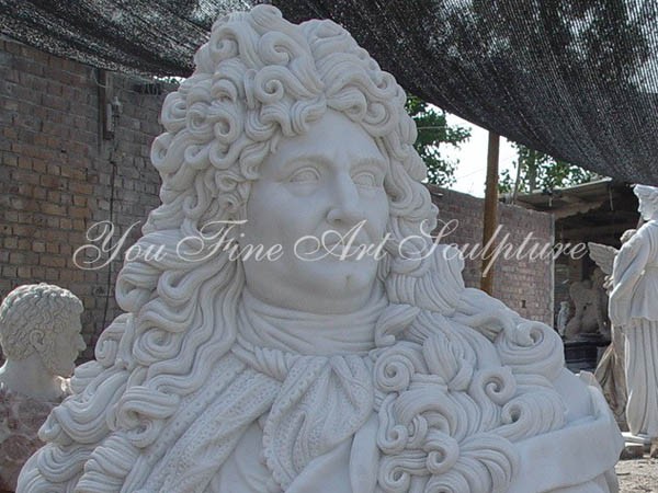 Carved Famous White Marble Napoleon Bust