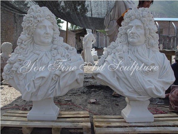 Carved Famous White Marble Napoleon Bust