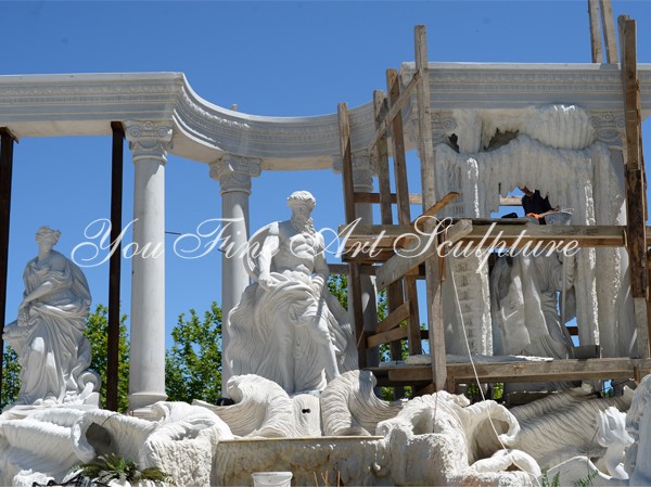 Large Marble Outdoor Water Fountain Fontana di Trevi Fountain