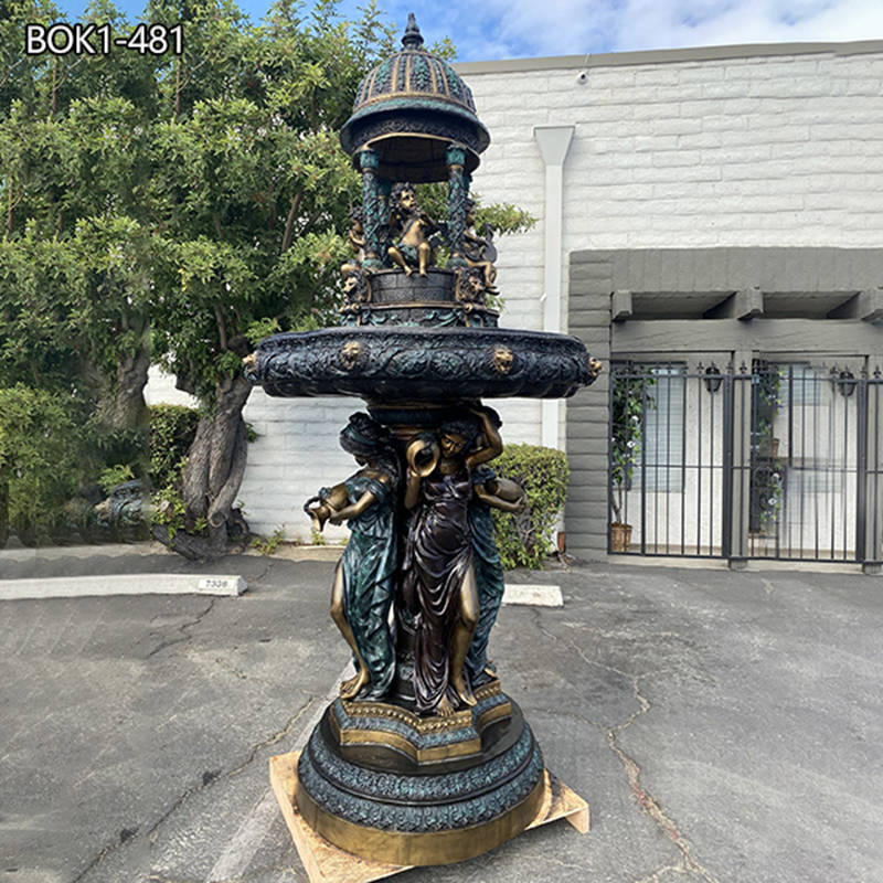 Exquisite Beauty of Bronze Statue Fountains for Garden