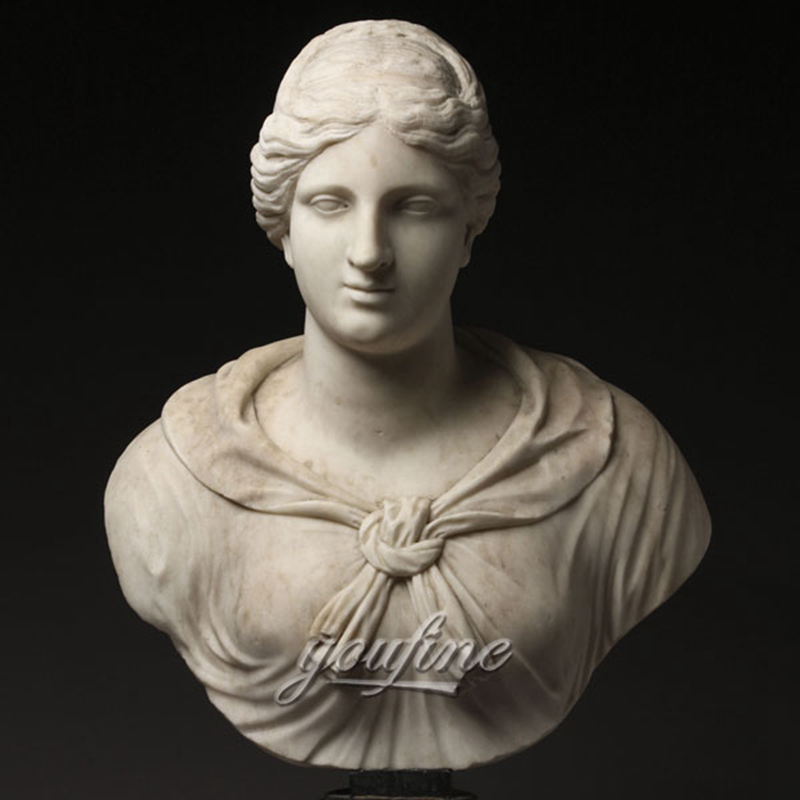 Famous art sculptures Italian Grand Tour Marble Bust of Diana or Artemis for indoor decor