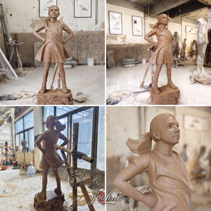 fearless girl clay model