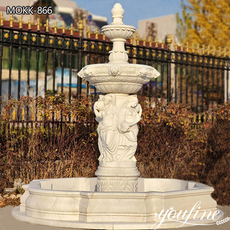 fountain with lady statue -YouFine Sculpture