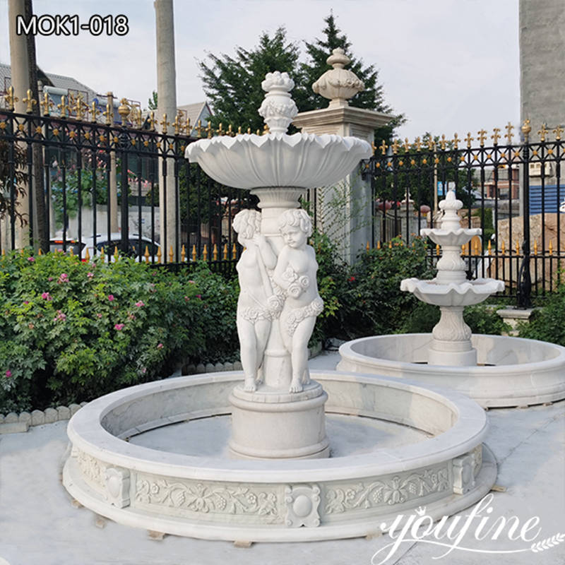 fountain with lady statue -YouFine Sculpture