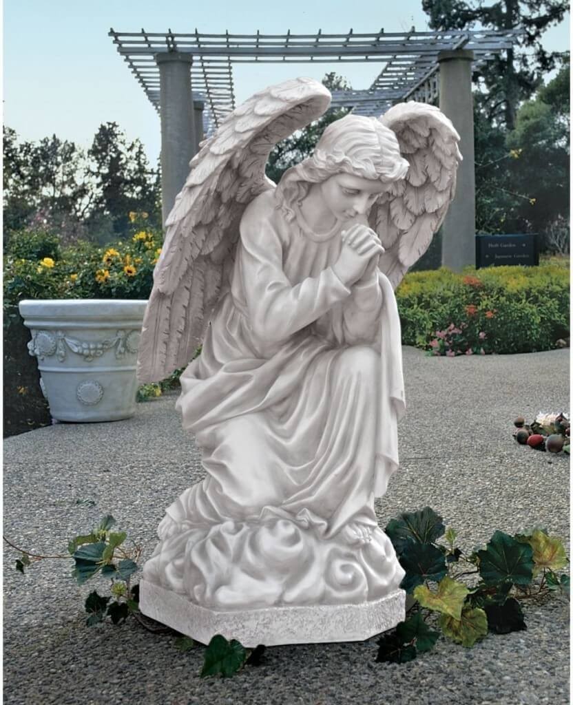 Large garden statues decor angle statue