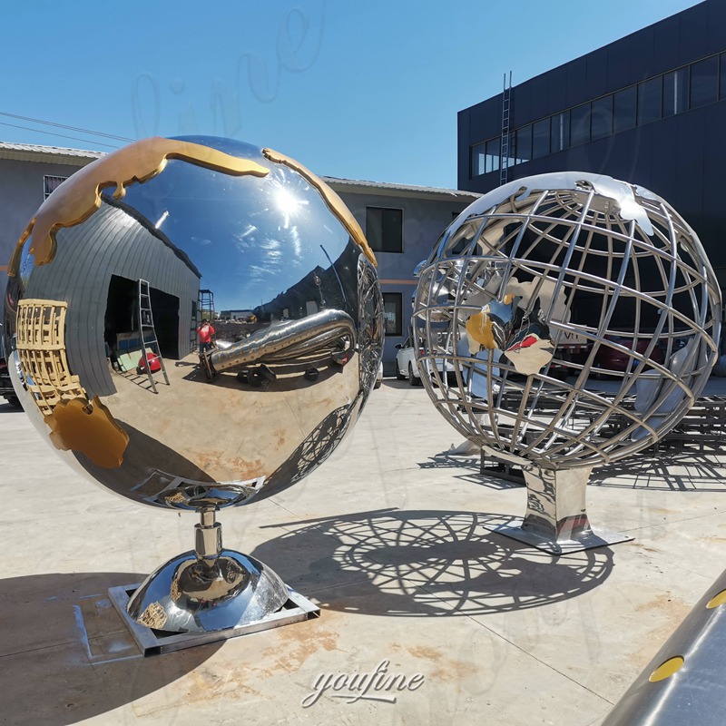 garden globe sculptures
