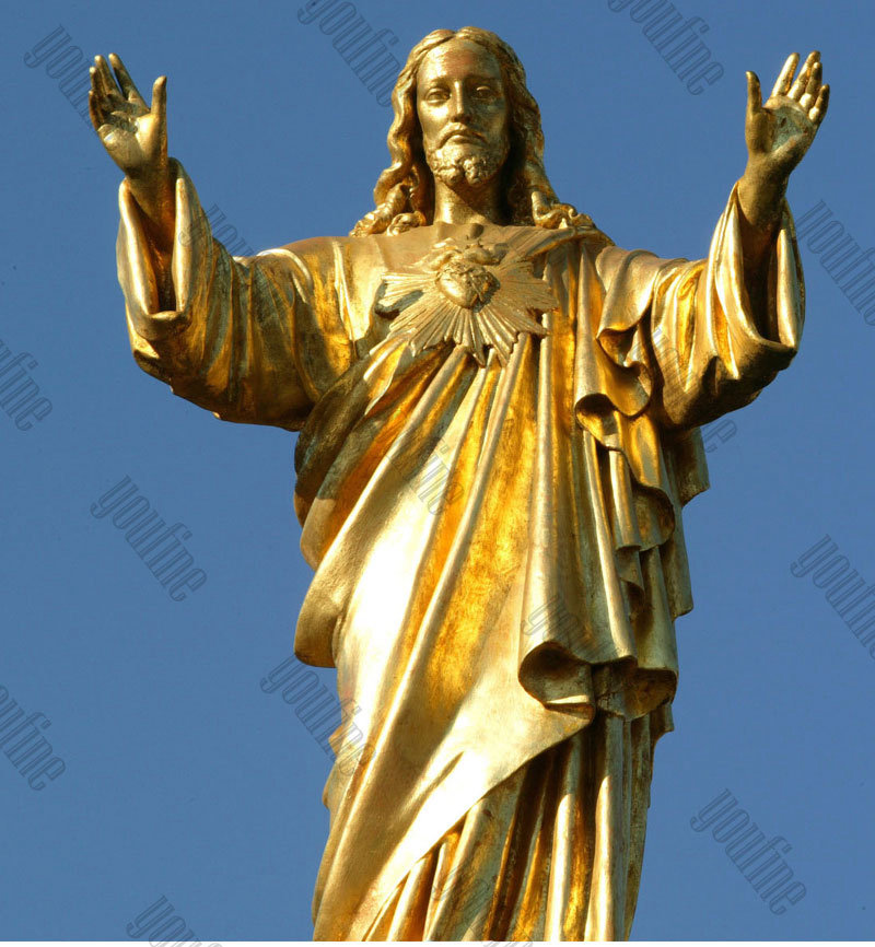 gold Jesus statue-Factory Supplier