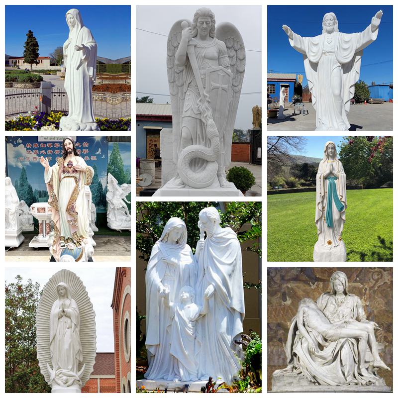 hot sale marble saint sculpture-Factory Supplier