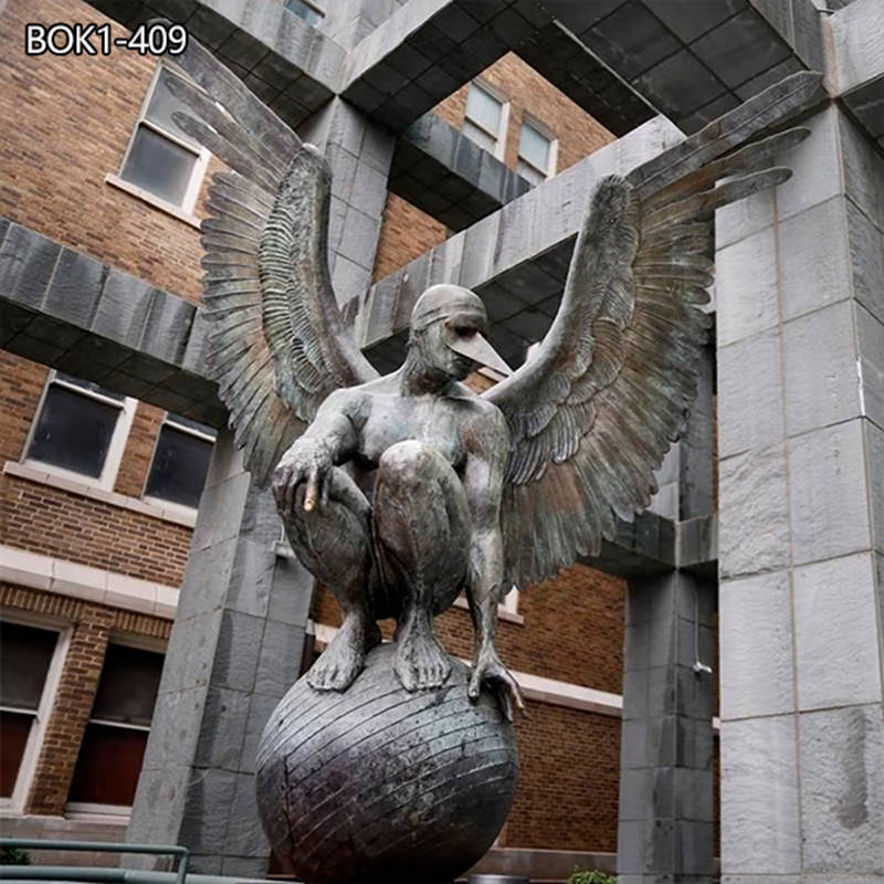 Jorge Marin Modern Bronze Wings of the City Sculpture Public Art BOK1-409