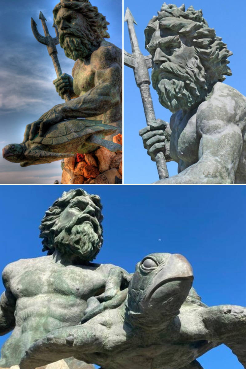 King of the Sea statue details