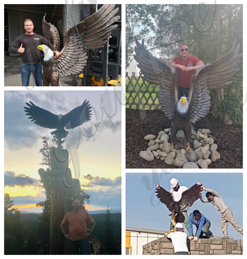 large bronze eagle statue-Factory Supplier