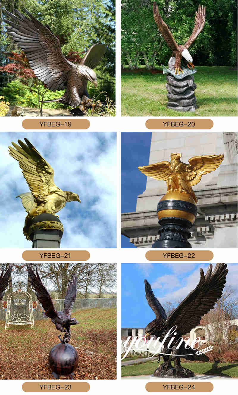 large bronze eagle statue -Factory Supplier