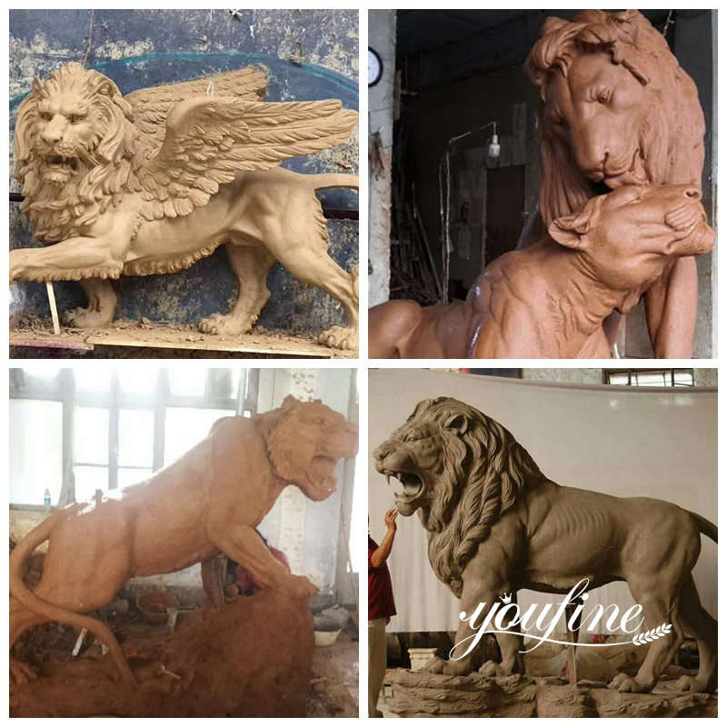 large bronze lion statue for sale -Factory Supplier