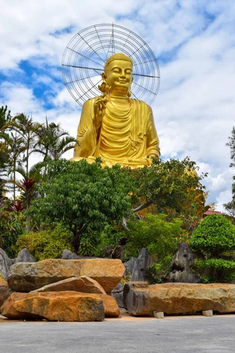 large gold buddha statue-YouFine Sculpture