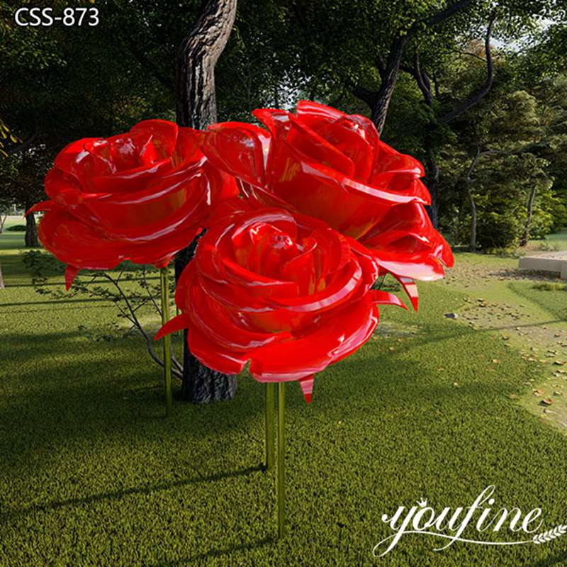 large metal flower sculpture -Factory Supplier