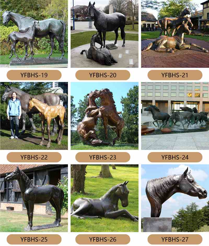 Large Outdoor Bronze Riding Horse Statue Modern Square Decoration Wholesale