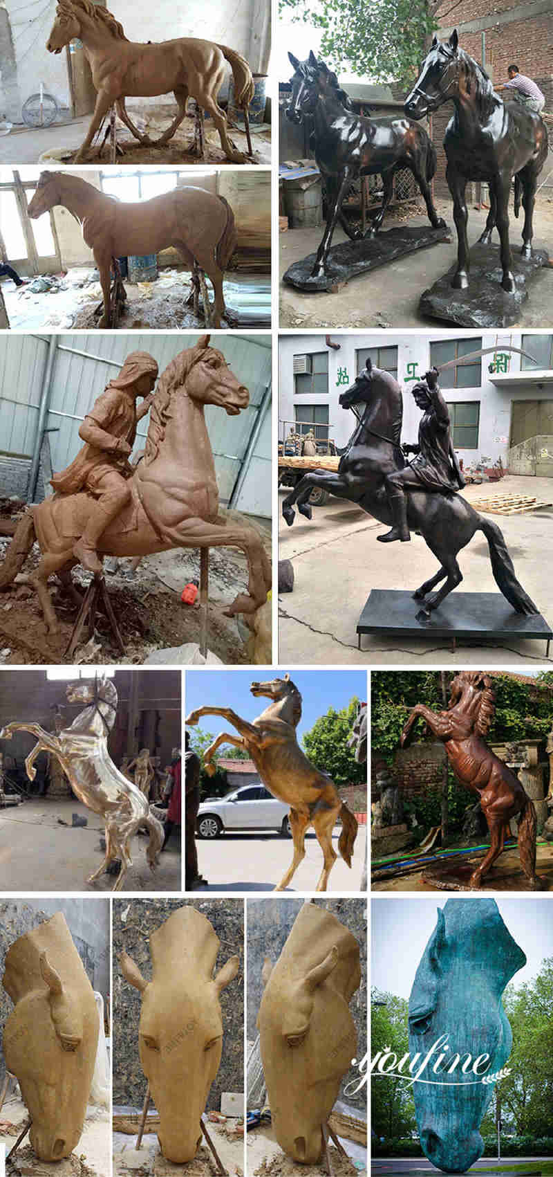 large outdoor horse statue for sale-Factory Supplier