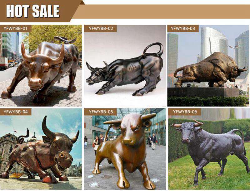 Large Running Bronze Bull Statues Outdoor Square Decor Factory Supplier