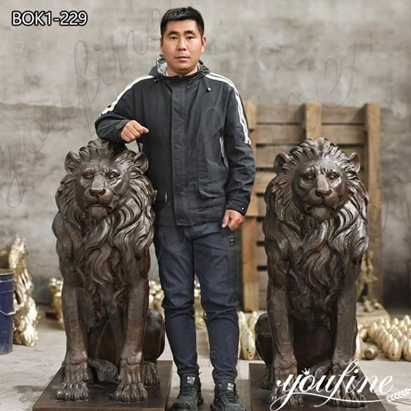 life size bronze lion statue -YouFine