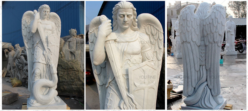 Life Size Famous Catholic Church Statue Archangel of St Michael Outdoor Statues for Sales