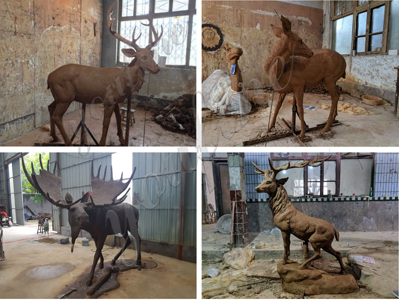 life size moose statue -Factory Supplier