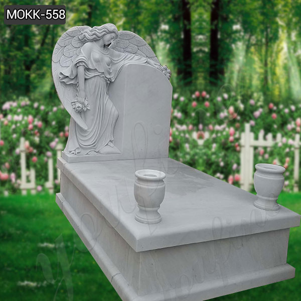About the Deluxe Marble Angel Tombstone. We want to be remembered forever, either or dead. Nothing is more impressive than a marble tombstone chosen with care. This is a large luxury marble angel tombstone that we have custom made for our clients, there is a custom marble base and there are marble vases that can be used as decoration, our clients will decorate it with beautiful flowers and it has been turned into a work of art in the cemetery.  Quality raw materials All our marble carving products are made from high-quality marble raw materials and can accept your choice of materials including marble, granite, sandstone and any other stone available, you can tell us your requirements and our business staff will recommend you the most suitable product for your requirements.  A variety of clay mold styles to choose from To meet the different needs of our customers for tombstone angels, our clay molders have also designed a series of angel clay molds, they have different shapes and movements, whether it is standing angel, sitting angel, crying angel, we can make all of them, and we can change the face of the angel to the face of your loved one, and try to keep her similar. Our Weeping Marble Angel Tombstone look is even more endearing in its action and godlike look, so contact us now if you need it.  More than 30 years of production experience As a professional manufacturer of marble sculptures, no one is more dedicated than us. We have been engaged in the production of marble carving for more than 30 years, perfect quality and customer satisfaction is our lifelong pursuit of the goal, our products are exported to all over the world, and received wide acclaim!  How to contact us. Underneath our page there is a message board and contact information where you can leave us a message telling me about the style you like or other details. You can also give us a call at +86-13938480725 or send us an email at info@you-fine.com and one of our sales staff will communicate with you about the quote on time, we would be happy to hear from you.