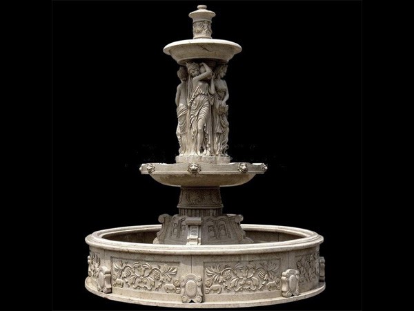 Marble Carving Statuary Fountain Garden Fountain Water Fall Fountain