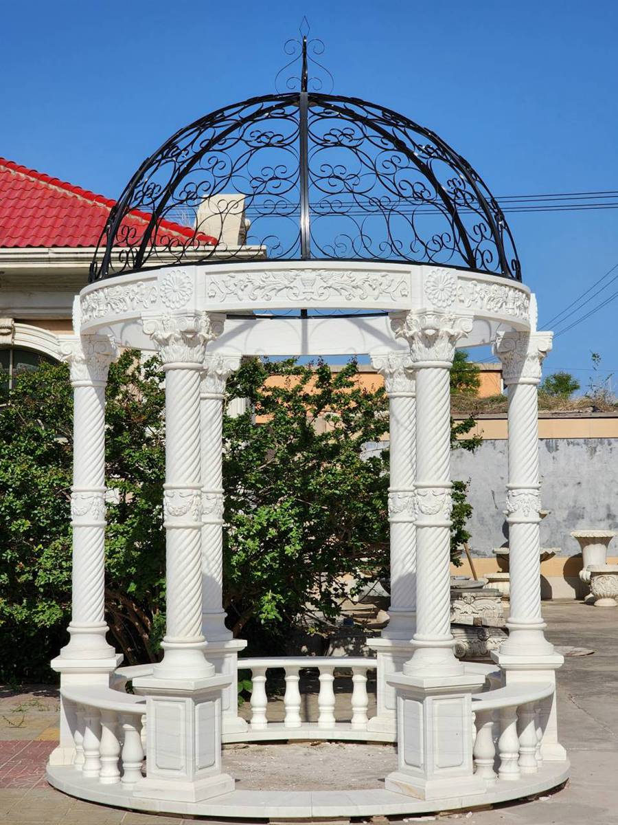 marble colum gazebo (5)