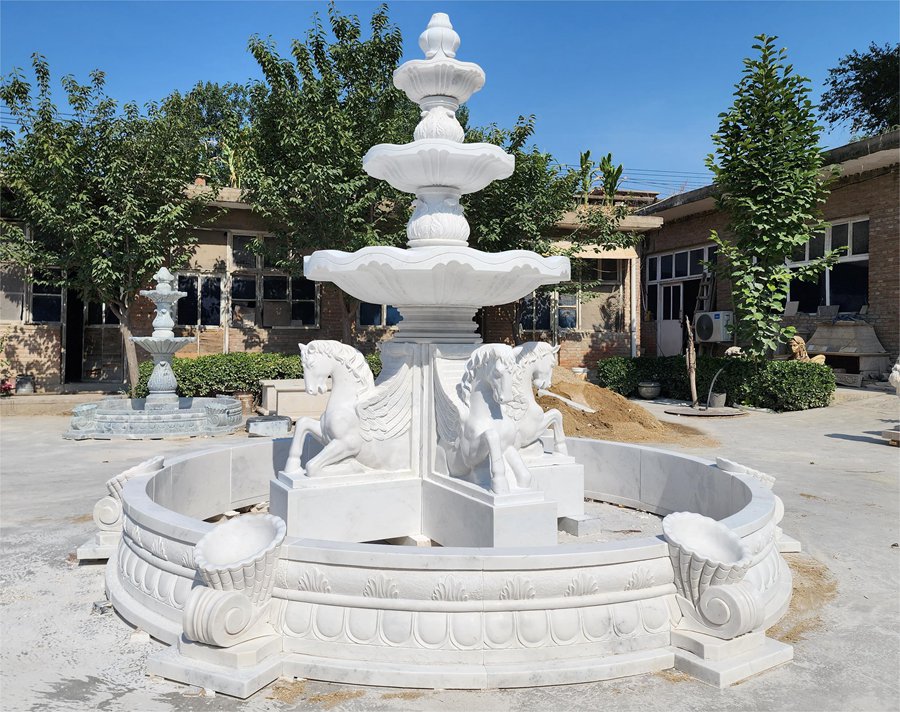 marble horse fountain (1)