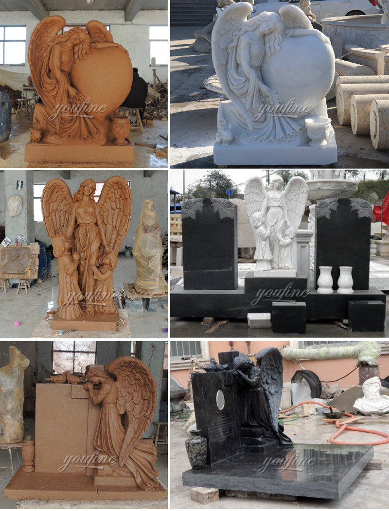 High Quality Marble Angel Tombstone