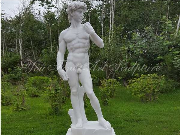 Hand Carved natural marble david sculpture