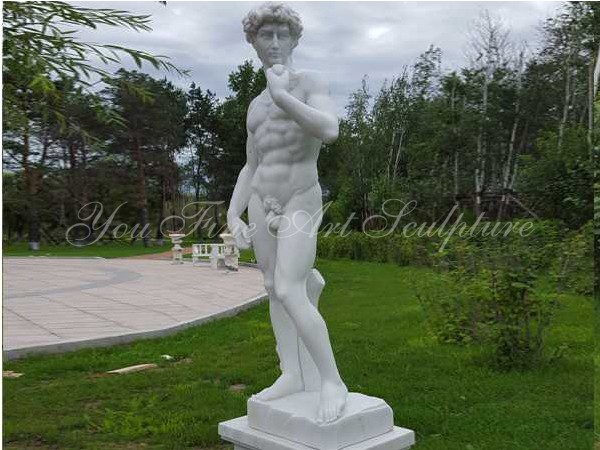 Hand Carved natural marble david sculpture