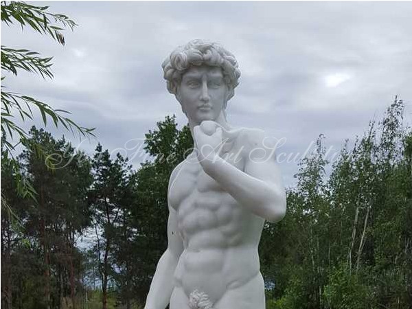 Hand Carved natural marble david sculpture