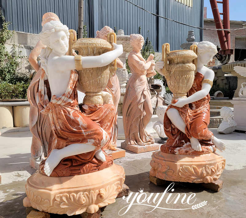 Marble Flower Pot With woman-Factory Supplier