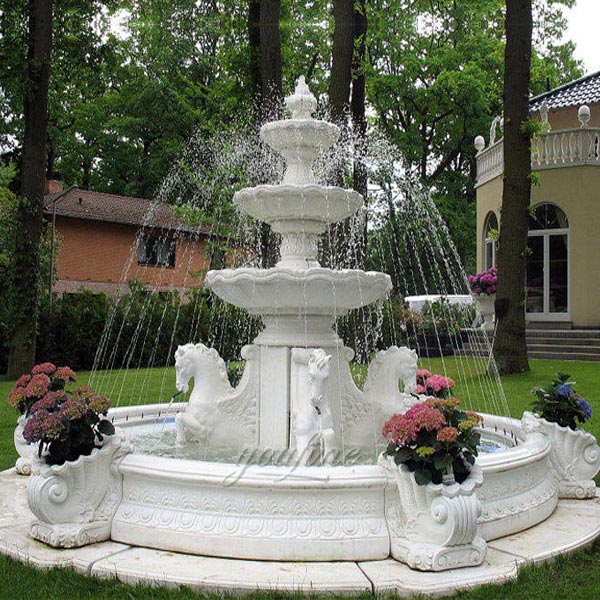 Marble Horse Sculpture Fountain