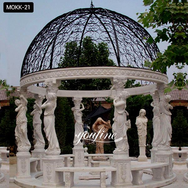 Outdoor Decoration Luxury Marble Gazebo for sale MOKK-21