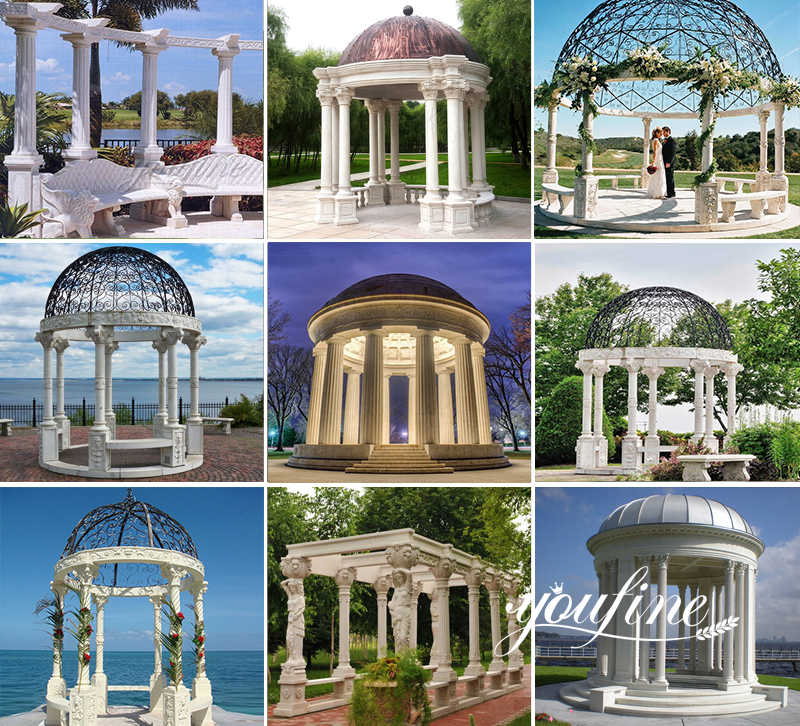 marble gazebo outdoor - Factory Supplier