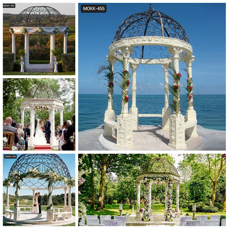 marble gazebo wedding decor-Factory Supplier