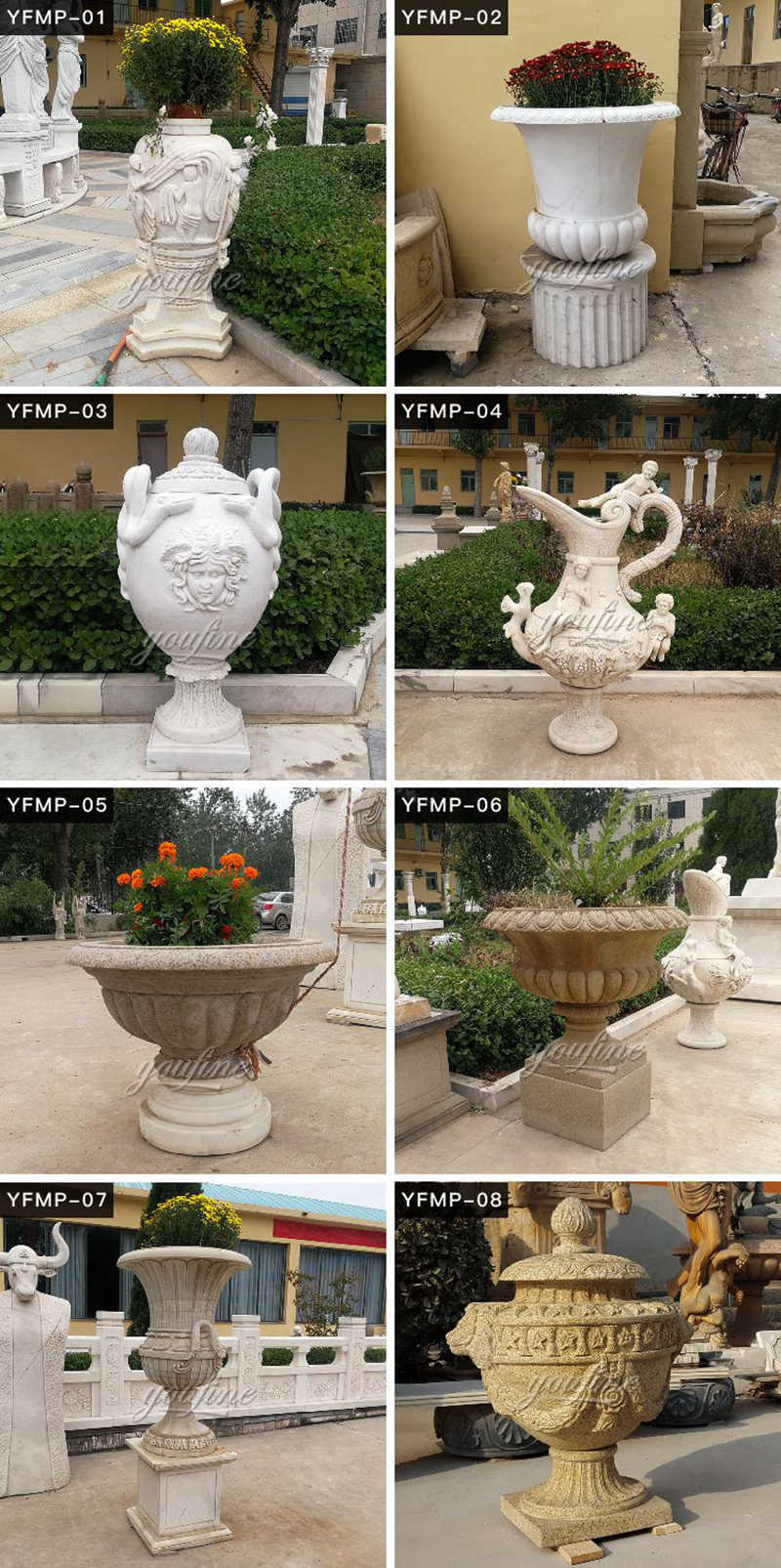 Marble Flower Pot