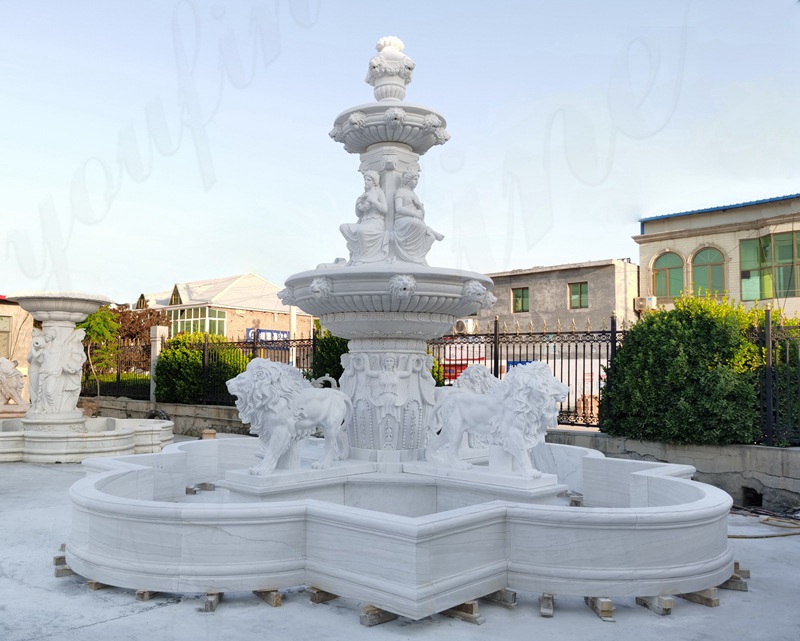 marble lion fountain -YouFine