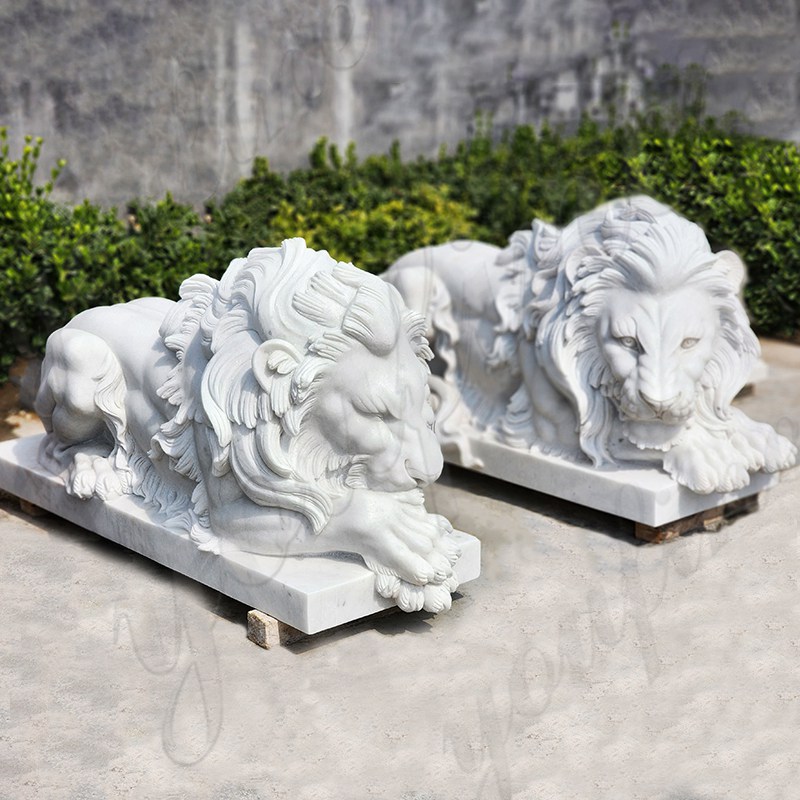 marble lion sculpture